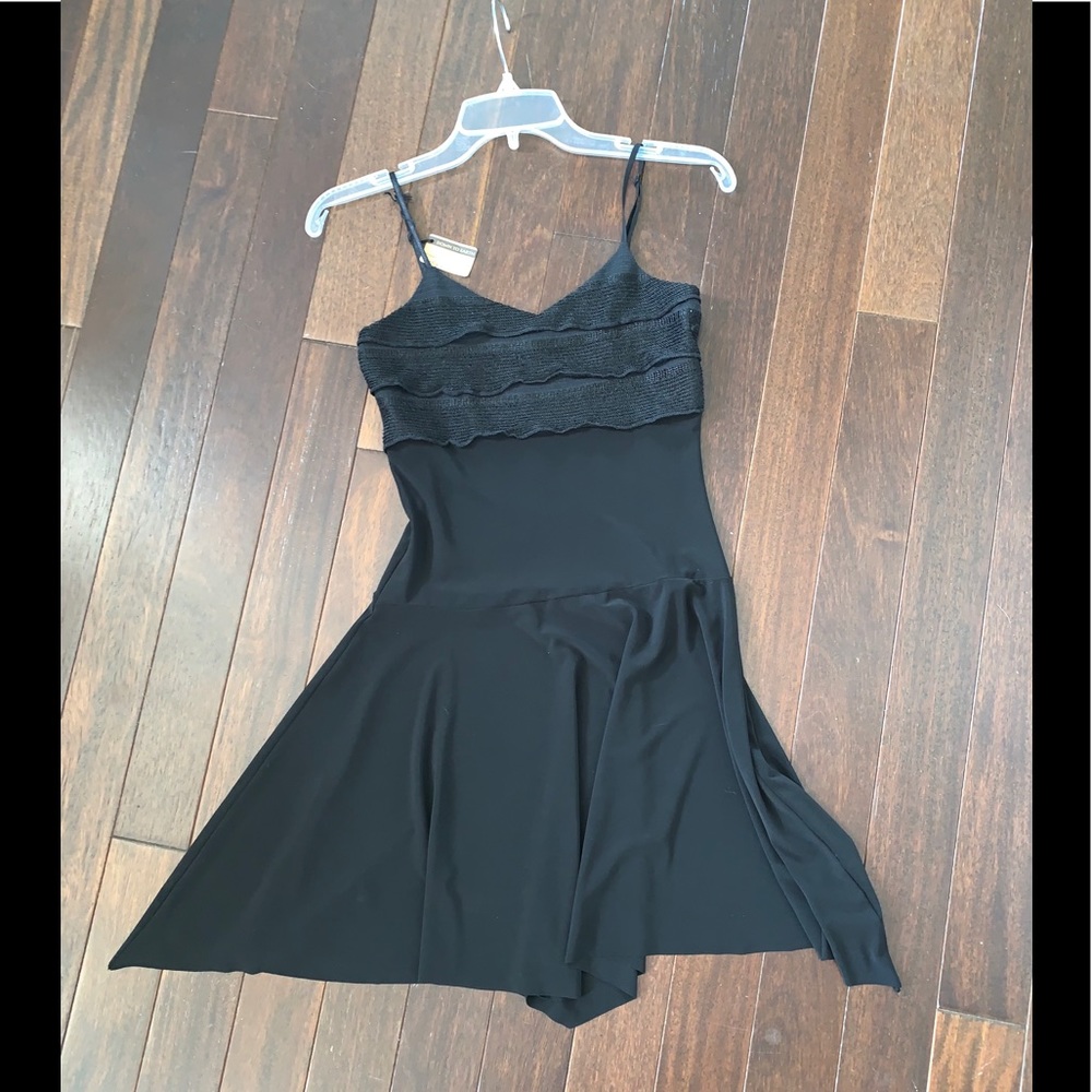Black dress with handkerchief bottom NWT